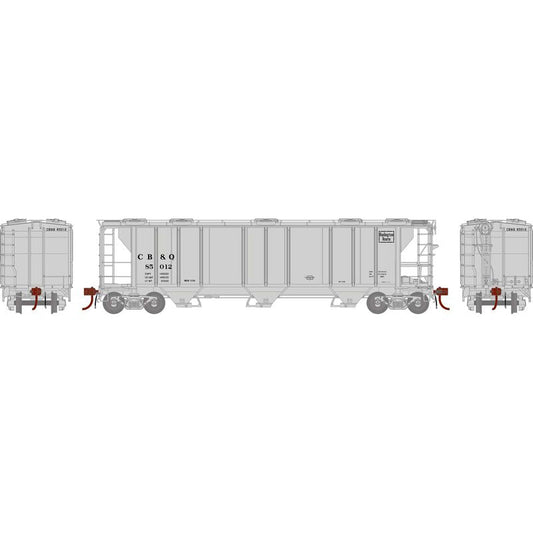 HO PS-2 2893 3-Bay Covered Hopper, CB&Q #85012 (ATHG73616)