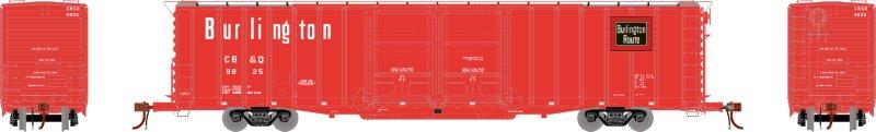 HO 60' PS Auto Boxcar, Individual, Chicago Burlington & Quincy (CBQ) #9825 (ATHG75902)