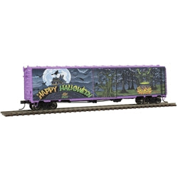 HO 50' Postwar Single Door Box Car - Halloween 2022 Holiday Special #WTCH13 (ATL20006954)