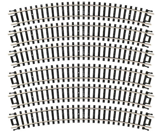 N Code 80 9.75" Radius Curve (6) (ATL2510)