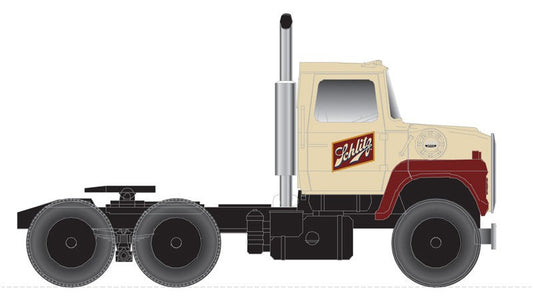 HO Ford LNT 9000 Tractor Cab (Tan, Maroon and Black) (ATL30000147)