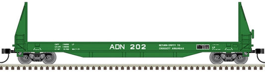N 50' Sieco Pulpwood Flat Car, Ashley, Drew and Northern (ADN) #206 (ATL50004860)