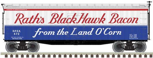 N 40' Wood Reefer, Rath Black Hawk Bacon #472 (ATL50005486)
