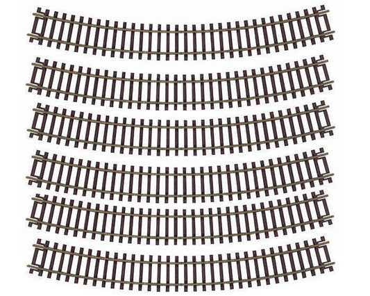 HO Code 83 Snap-Track 18" Radius Curve Track (6) (ATL532)