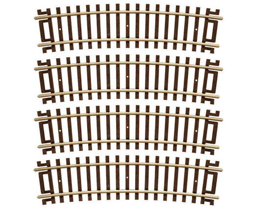 HO Code 83 Snap-Track 18" Radius 1/2 Curve Track (4) (ATL533)
