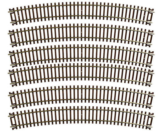 HO Code 83 Snap-Track 24" Radius Curve Track (6) (ATL536)