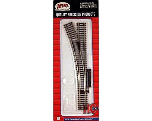 HO Code 83 22" Radius Snap Switch Manual Left (ATL544)