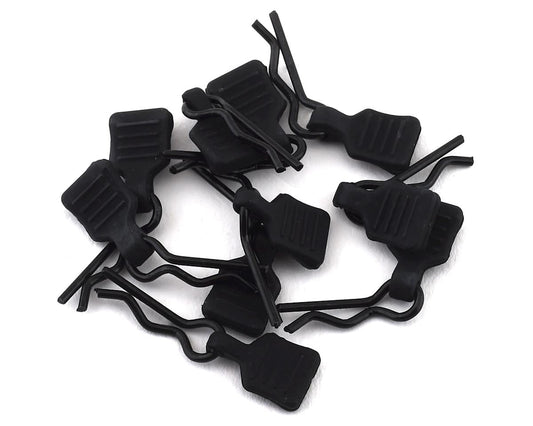 3mm Body Clip with Tab, Black (10) (AXI206000)