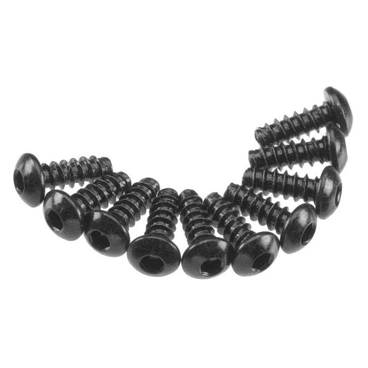 AXA434 Hex Tap Button Head Screw 3x8mm Black (10) (AXIC0120)