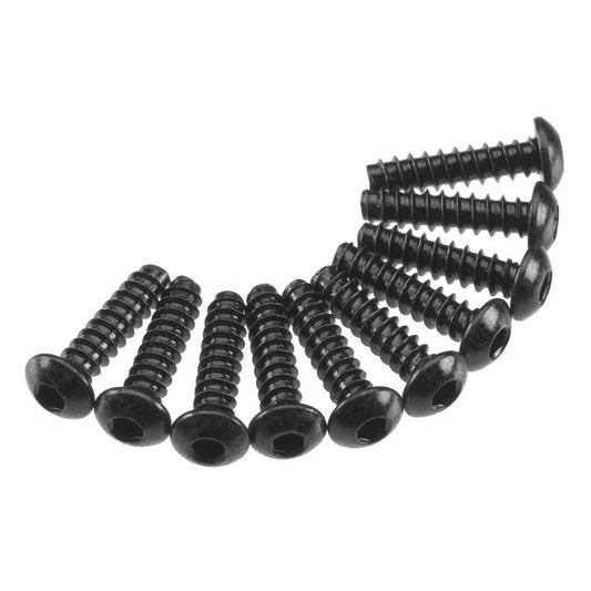 AXA436 Hex Tap Button Head Screw 3x12mm Black (10) (AXIC0123)