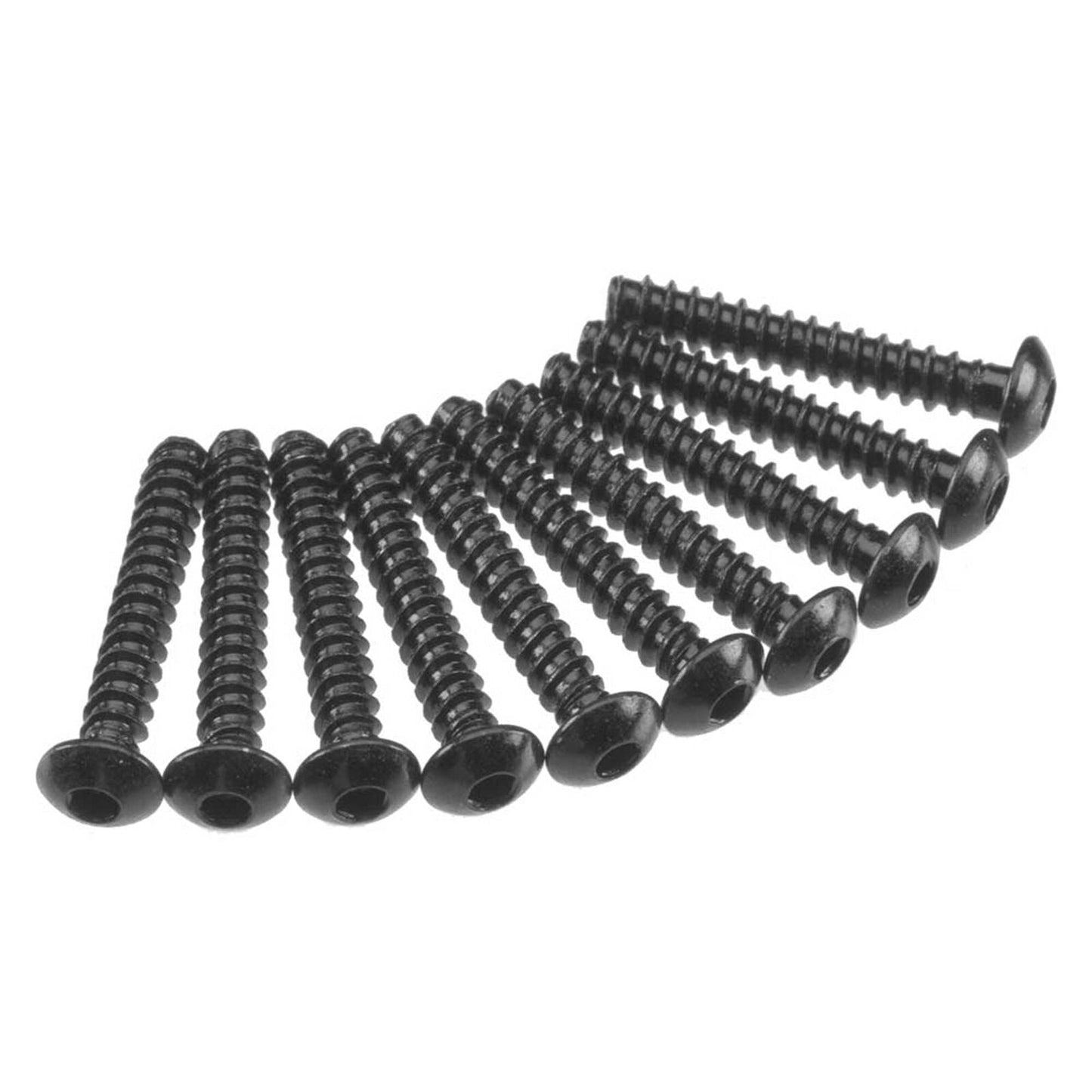 AXA438 Hex Socket Tapping Button Head Screw 3x18mm Black (10) (AXIC0124)