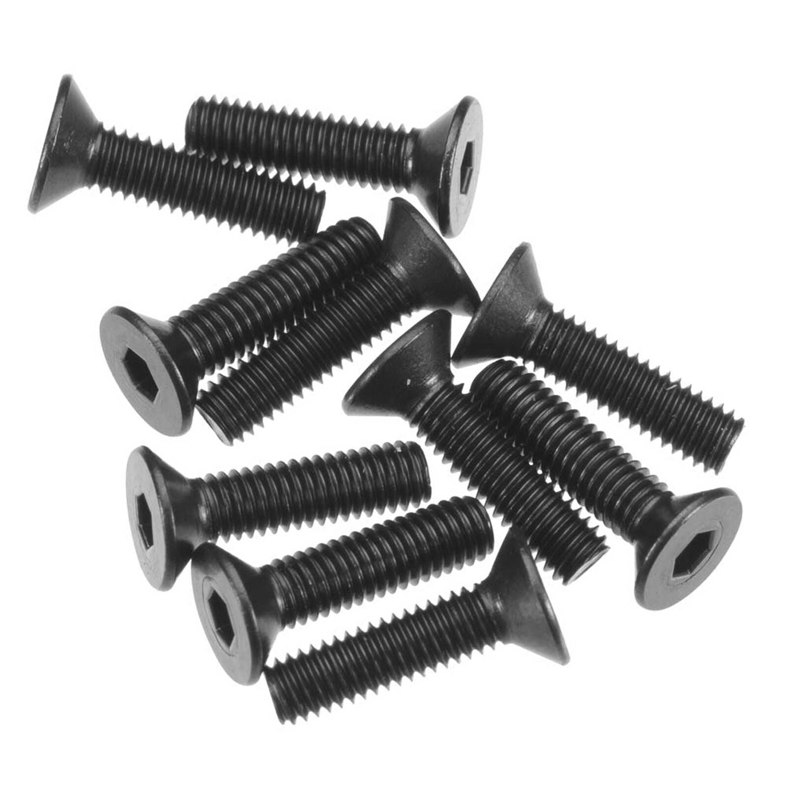 AXA146 Hex Socket Flat Head Screw 3x12mm Black (10) (AXIC0146)