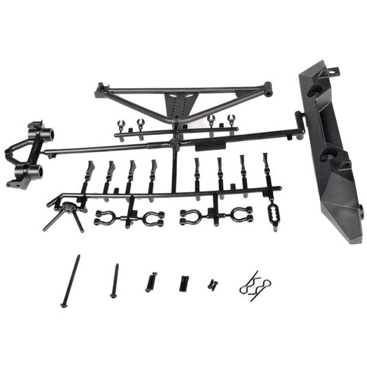 AX80126 Rear Bumper/Tire Carrier: SCX10/Poison Spyder/JK (AXIC4349)