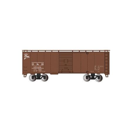 HO Steam-Era 40' Steel Box Car Silver Series Santa Fe 136287 (BAC15007)