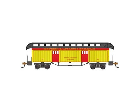 HO Western and Atlantic Railroad 1860-80's Era Baggage Car (BAC15301)