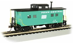 HO Northeast-Style Steel Cupola Caboose RTR Silver Series Penn Central #18419 (BAC16821)