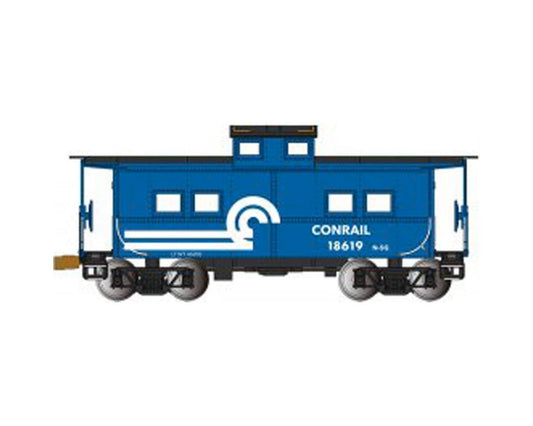 HO Northeast-Style Steel Cupola Caboose Silver Series Conrail #18619 (BAC16822)