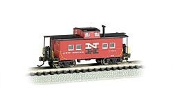 N Northeast-Style Steel Cupola Caboose RTR Silver Series New Haven #C-543 (BAC16864)
