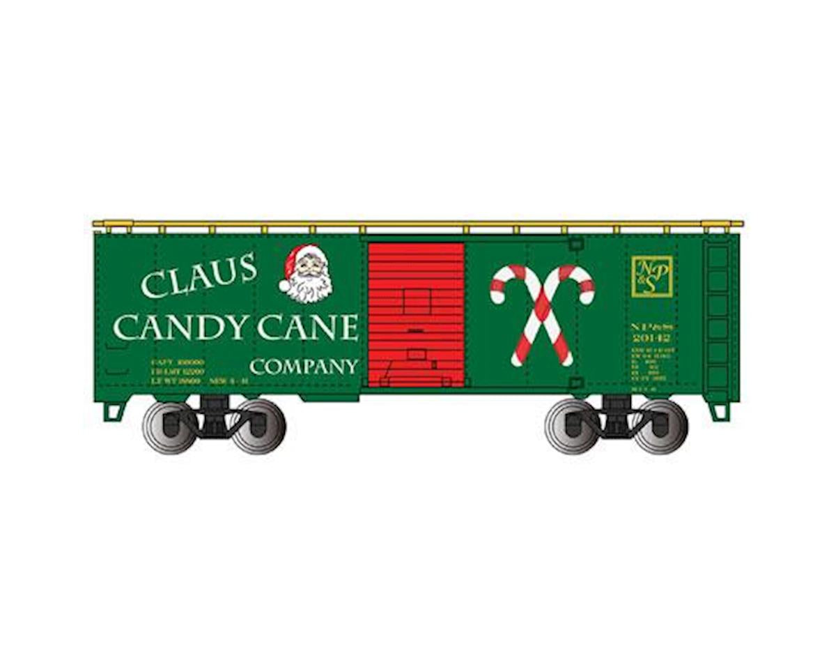 HO 40' PS-1 Box Car, Claus Candy Cane Co (BAC17007)