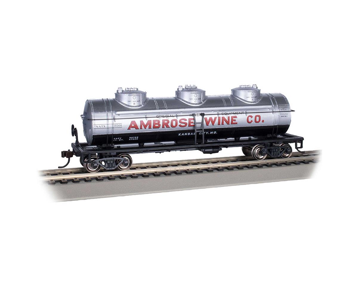 HO 40' Three Dome Tank Car Ambrose Wine Co. #7501 (BAC17111)