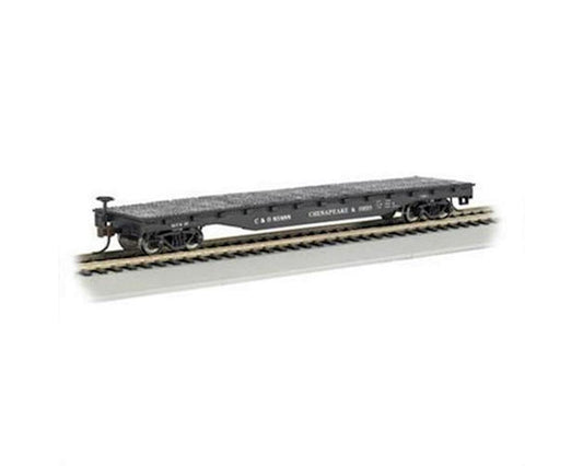 HO 52' Flat Car Silver Series Chesapeake & Ohio (BAC17322)