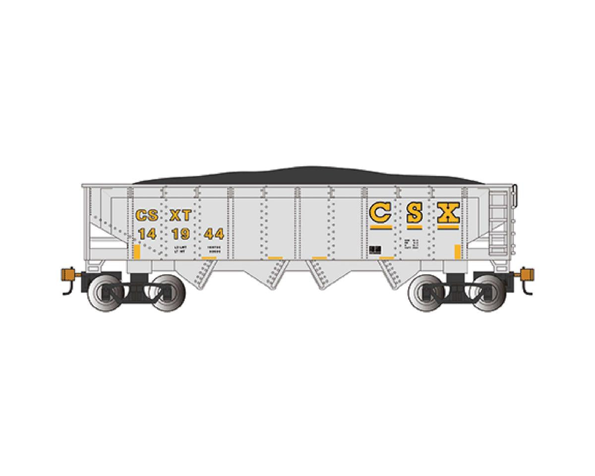 HO 40' Quad Hopper CSX #141944 (Gray & Yellow) (BAC17615)