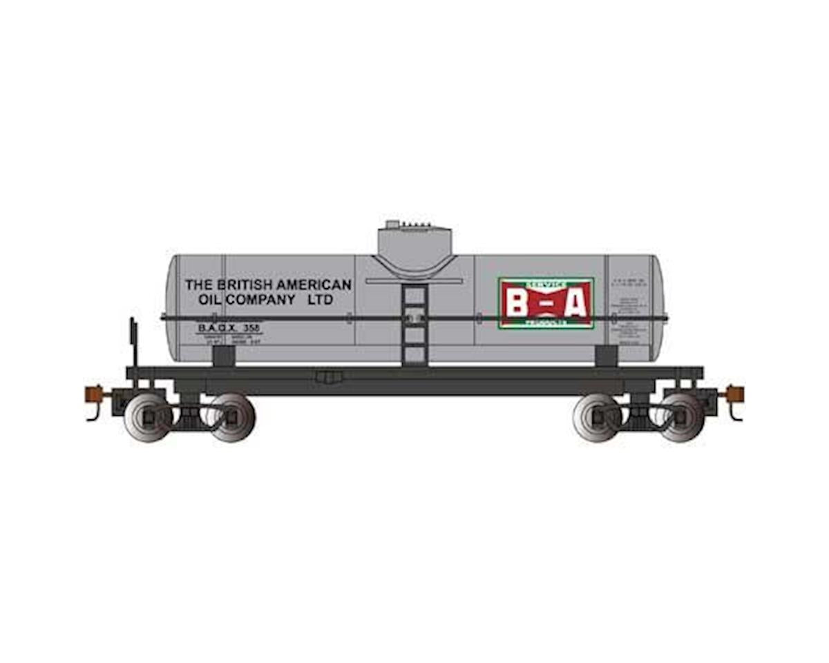 HO 40' 1-Dome Tank Car British American Oil/Silver (BAC17812)