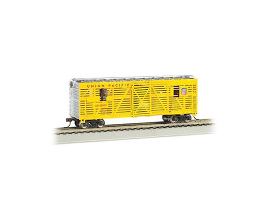 HO 40' Animated Stock Car with Horses Union Pacific #43013 (BAC19701)