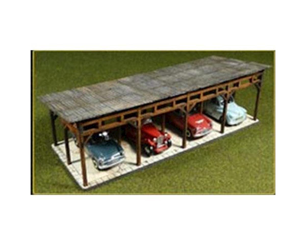 HO Kit Laser Cut Car Shed (BAC39102)