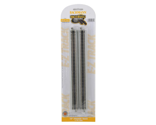 N Nickel Silver E-Z Track System - 10" Straight (6) (BAC44815)