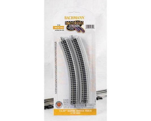 N Nickel Silver E-Z Track System - 12.5" Radius Curve (6) (BAC44852)