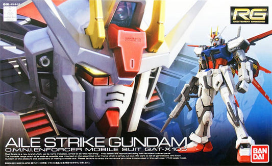 1/144 Real Grade GAT-X105 Aile Strike Gundam from "Gundam SEED" Snap-Together Plastic Model Kit (BAN2125946)