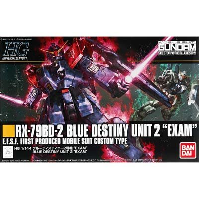 1/144 High Grade Universal Century RX-79BD-2 Blue Destiny Unit 2 "Exam" Snap-Together Plastic Model Kit (BAN219774)