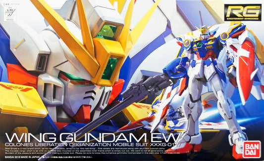 1/144 Real Grade XXXG-01W Wing Gundam (EW) from "Gundam Wing Endless Waltz" Snap-Together Plastic Model Kit (BAN2302827)