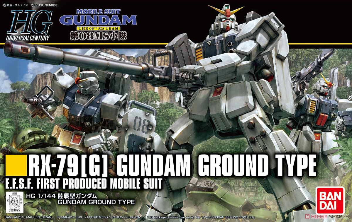 1/144 High Grade Universal Century RX-79[G] Ground Gundam Type from"Gundam 08th MS Team" Snap-Together Plastic Model Kit (BAN2417222)