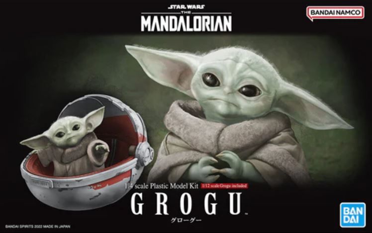 1/4 Star Wars The Mandalorian Grogu Snap-Together Plastic Model Kit (BAN2607744)