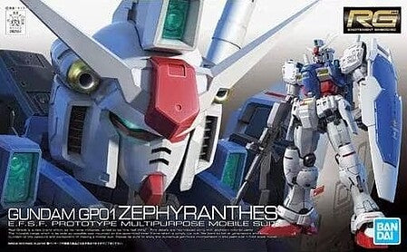 1/144 Real Grade Gundam GP01 Zephyranthes from "Gundam Build Fighters" Snap-Together Plastic Model Kit (BAN5061824)