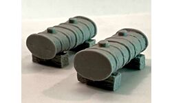 N Bulk Fuel Tank, Unpainted Resin Castings (2) (BAR1007)