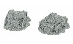 HO Coal Bin Unpainted Resin Castings (2) (BAR2024)