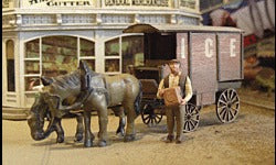 HO Milk & Ice Wagons Kit Includes Horses (BAR752)