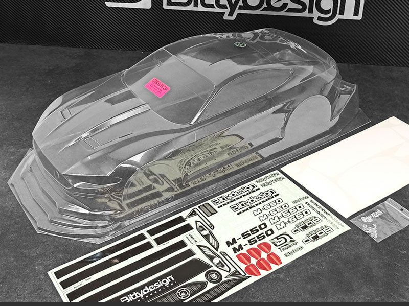 M-550 1/10 No-Prep Street Drag Racing Clear Body (BDYDGM550)