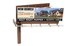 Modern Dual Sided Billboard, Assembled (BLM520)