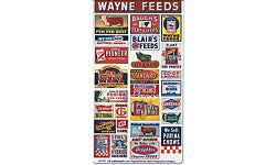 HO Vintage Feed & Seed, Storefront and Advertising Signs (BLR135)