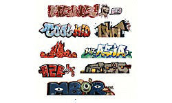 HO Graffiti Decals Mega Set #1 (8) (BLR2244)
