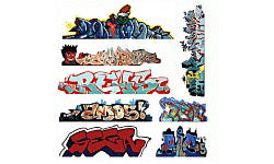 HO Graffiti Decals Mega Set #3 (8) (BLR2246)