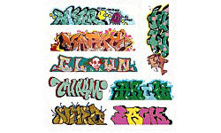 HO Graffiti Decals Mega Set #5 (8) (BLR2248)