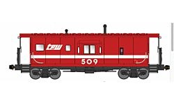 N Toledo Peoria & Western RTR International Car Half-Bay Window Caboose #509 (BLU40411)