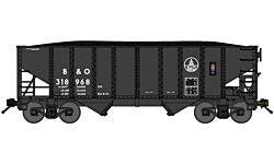 N Baltimore & Ohio RTR 8-Panel 2-Bay Open Hopper with Load #318237 (BLU65207)