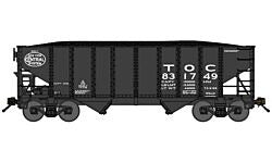 N Toledo & Ohio Central RTR 8-Panel 2-Bay Open Hopper with Load #830315 (BLU65294)