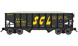 N Seaboard Coast Line RTR 8-Panel 2-Bay Open Hopper with Load #160805 (BLU65307)